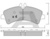 AISIN BPVW-2005 Brake Pad Set, disc brake